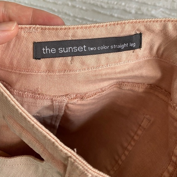 Ecru Pink The Sunset Two Color Straight Leg Jeans Size 26 - Picture 9 of 16
